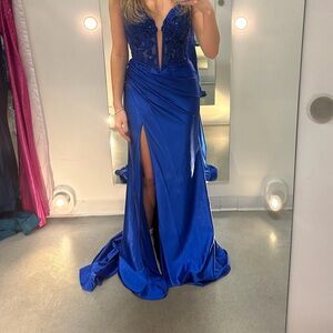 Royal blue prom dress